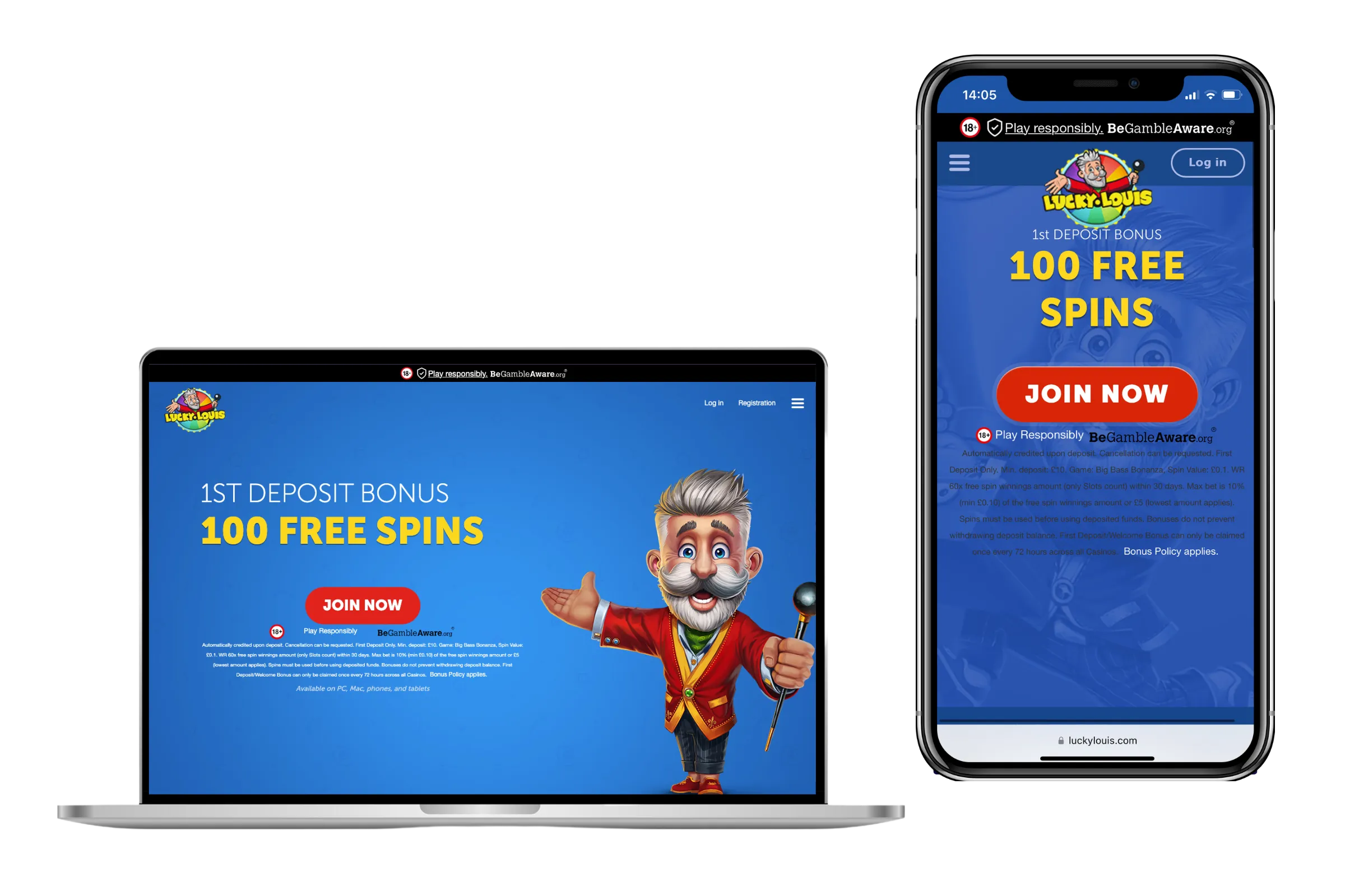 LuckyLouis Casino App Screenshot